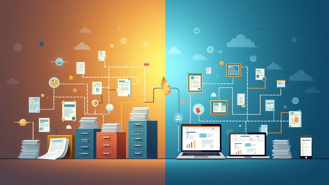 Diagrama del proceso de digitalización de pagos