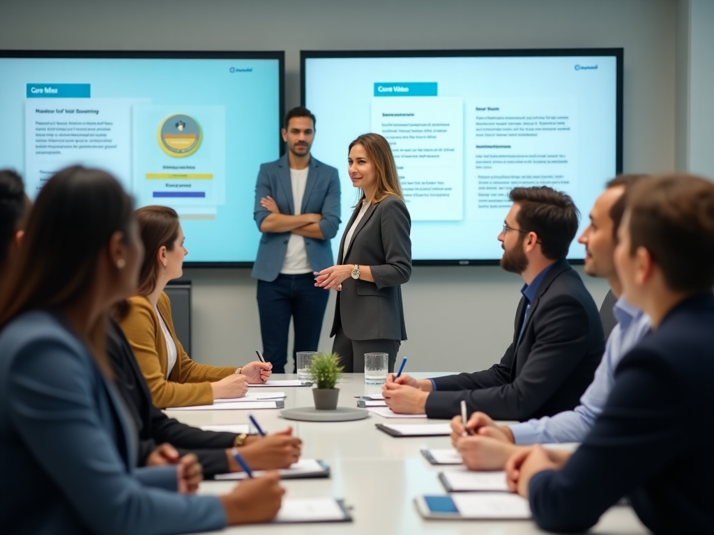 Equipo de Knightmet en una sesión de formación sobre ética empresarial