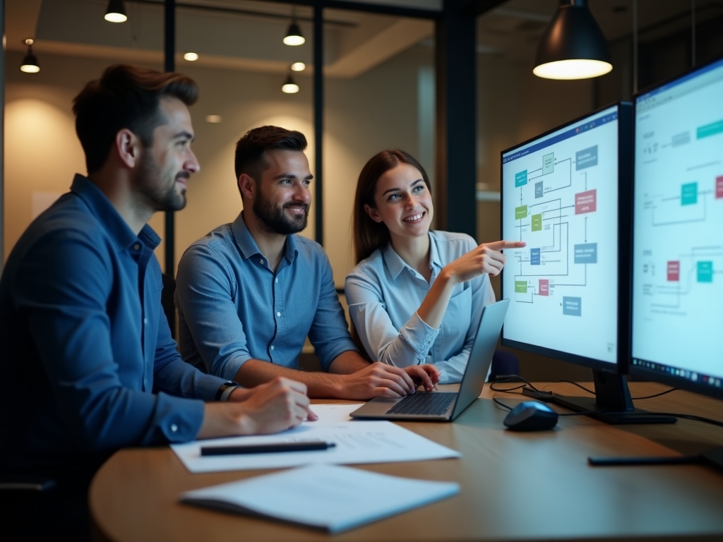 Equipo de Knightmet trabajando en los primeros proyectos
